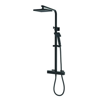 Aqualisa Dual Shower Square Head (Matt Black)