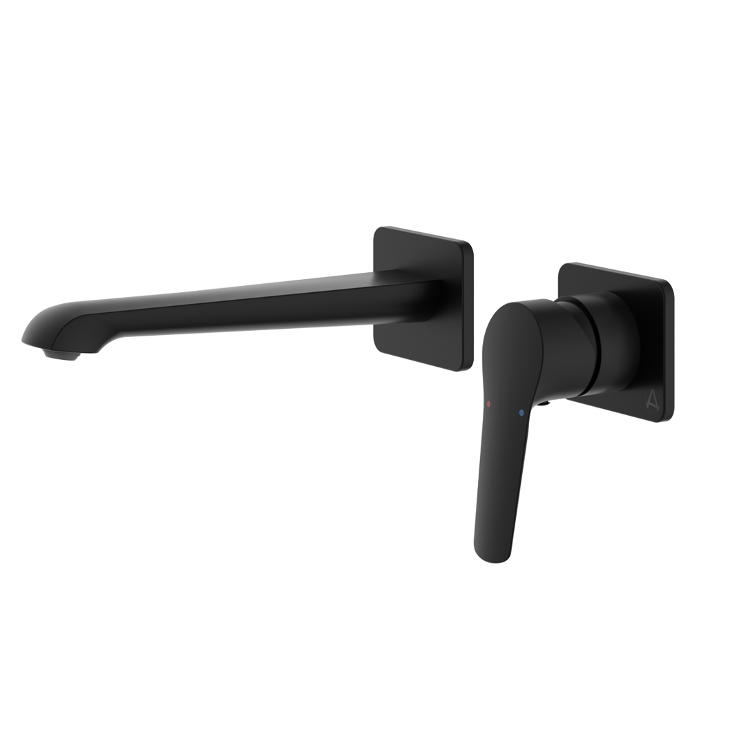 Aqualla - Hanna Wall Mounted Bath Filler (Matt Black)