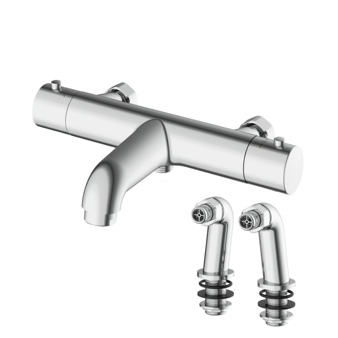 Aqualla - Luca Thermostatic Bath Shower Mixer (C/W Legs)