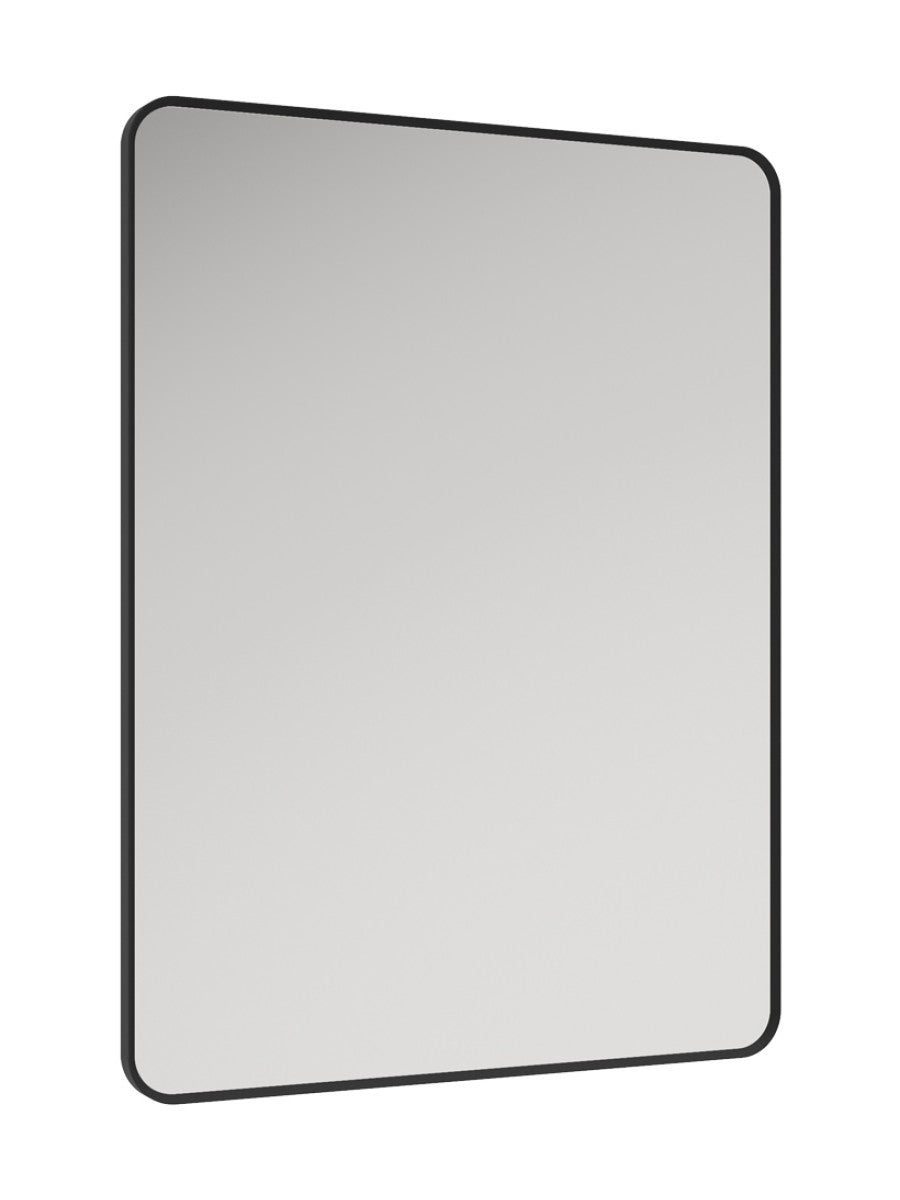 Sonas -Astrid Non-illuminated Metal Frame Rectangle Mirror (Black)