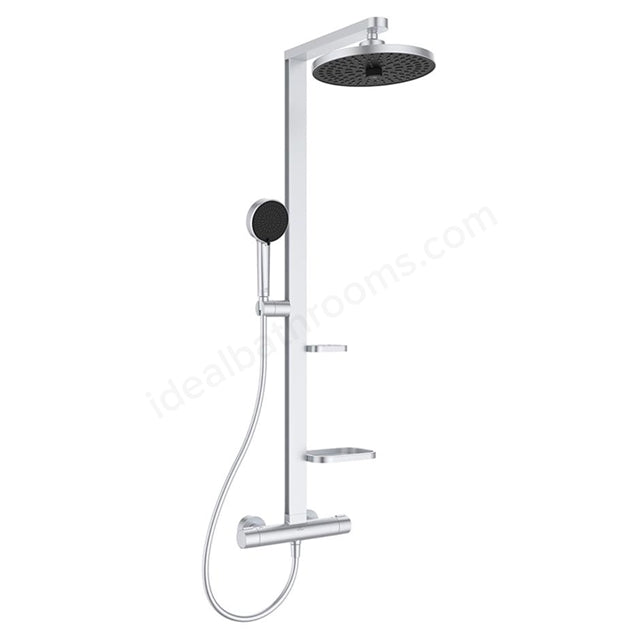 Ceratherm Alu+ Dual Shower System (Satin Chrome)