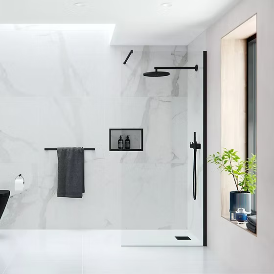Flair - AYO8 Wetroom Panel (Black)