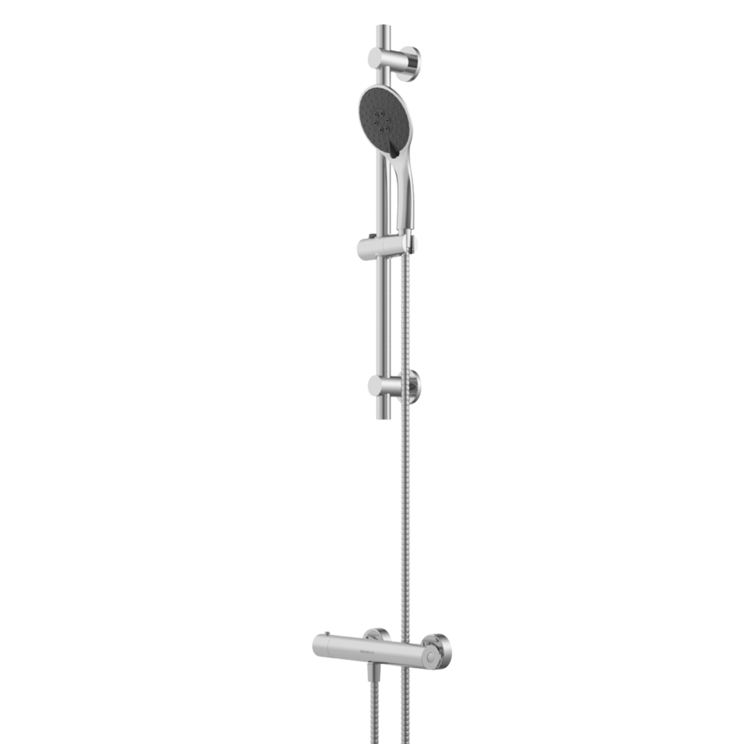 Aqualla - Eco Bar Valve & Slide Rail Kit (Chrome)