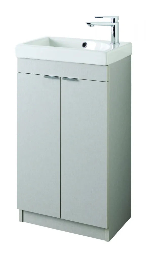 Faro 450mm Vanity Unit + Basin (White Linen)