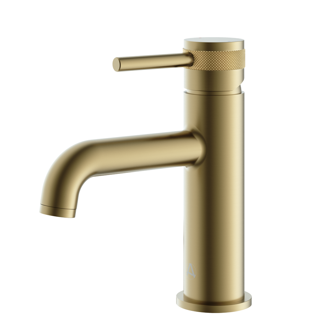 Aqualla - Kyloe Basin Mixer (Brushed Brass)