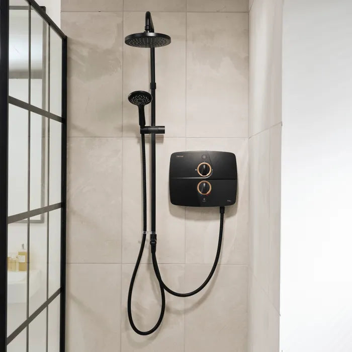 Triton T90SR Dual Pumped Electric Shower (Black)
