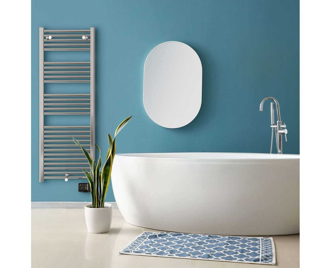 Theola Electric Heated Towel Rail Chrome