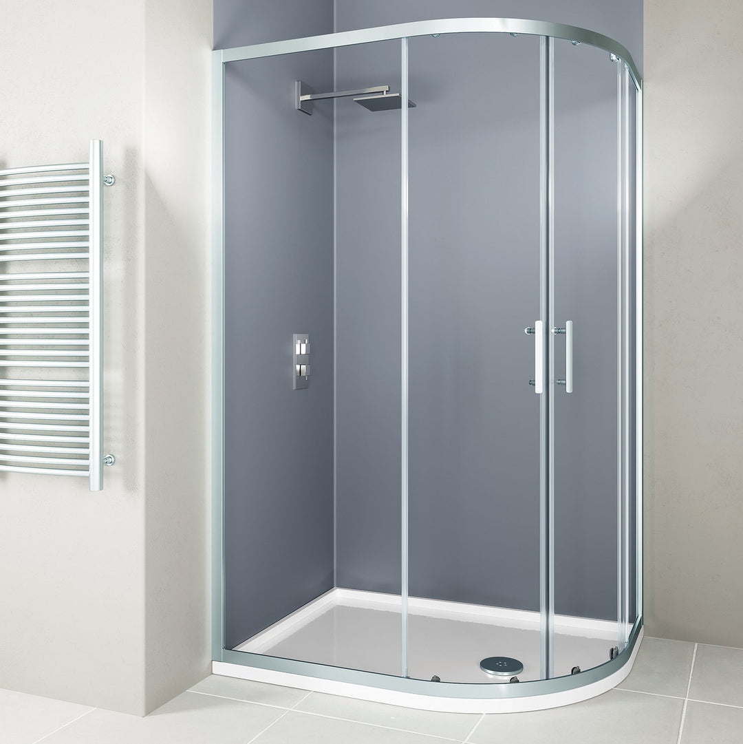 Flair - Hydro Express Offset Quadrant Door (Silver)
