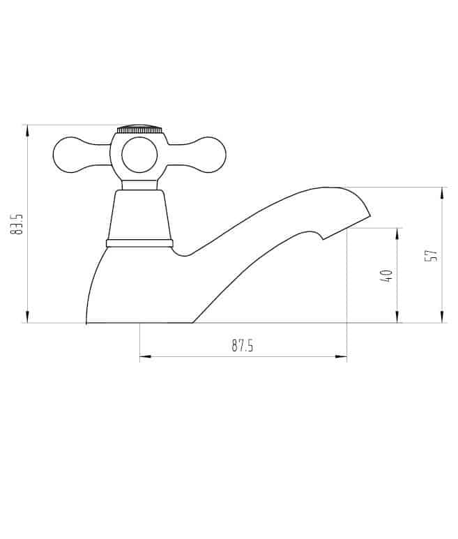 Adare Basin Taps Pair (Chrome)