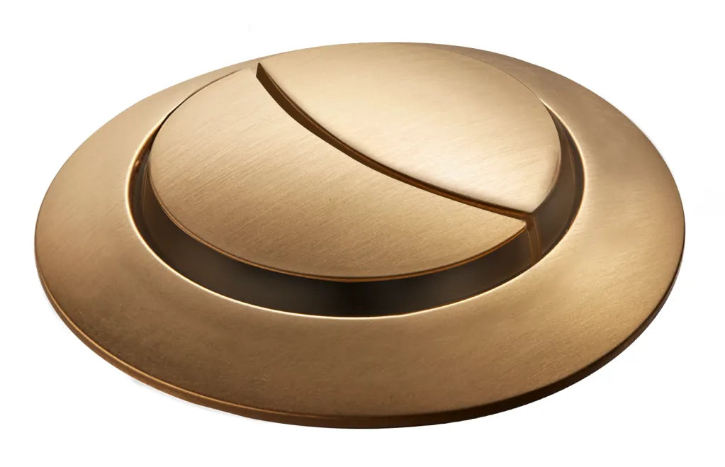 Brushed Brass Flush Button with 38mm Flush Valve