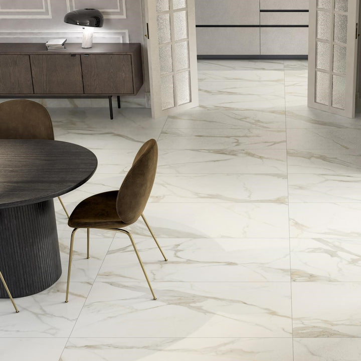 Calacatta Gold Porcelain Gloss Tile 60x60 (m²)