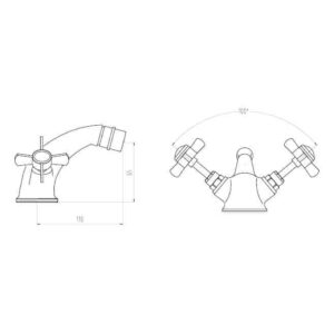 Cashel Basin Mixer & Waste (Chrome)
