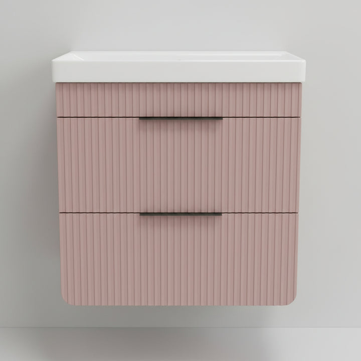 Pedro Wall Hung Vanity Unit 60cm (Pink)