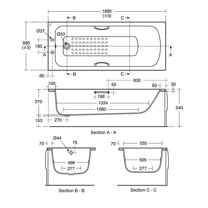Ideal Standard - Sandringham 1700 X 700  Bath