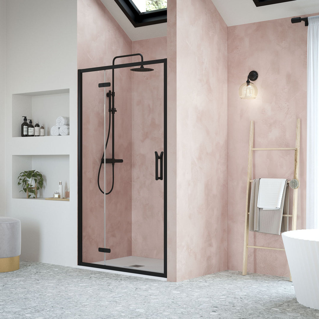 Flair - ETO Hinged & Inline Shower Door (Matte Black)