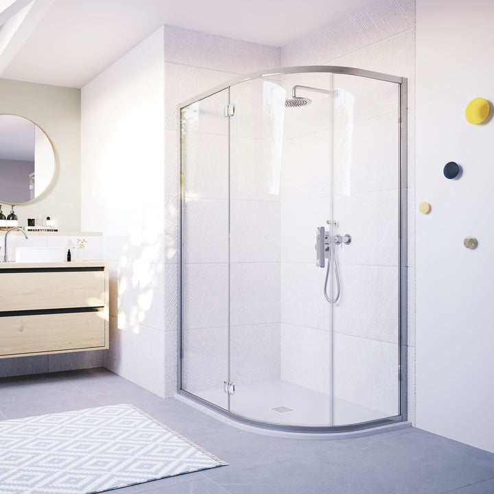 Flair - ILI Hinge Offset Quadrant Door (Silver)