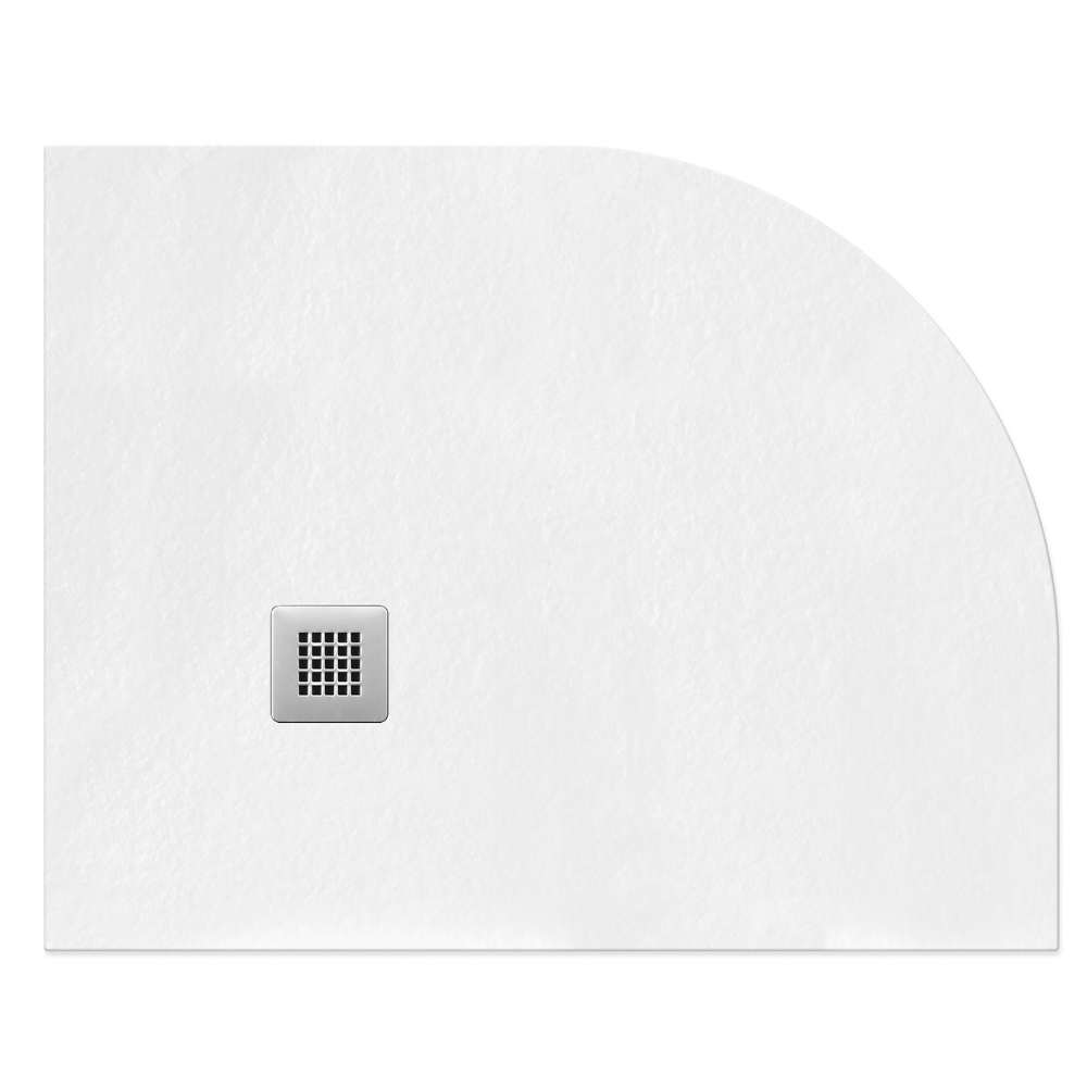 Flair - Gemstone Left Offset Quadrant Hand Shower Tray (White)