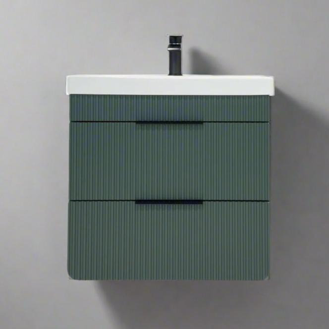 Pedro Wall Hung Vanity Unit 60cm (Green)