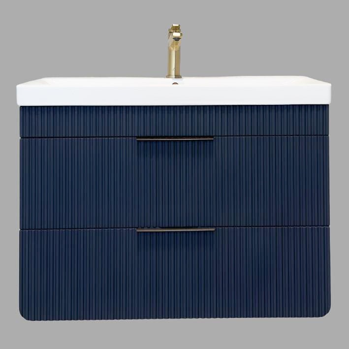 Pedro Wall Hung Vanity Unit 80cm  (Indigo)