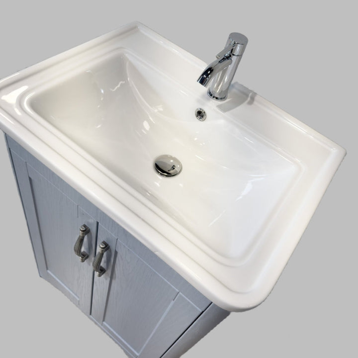 Lambeth  Floor Standing Vanity Unit 60cm (Denim Ash)