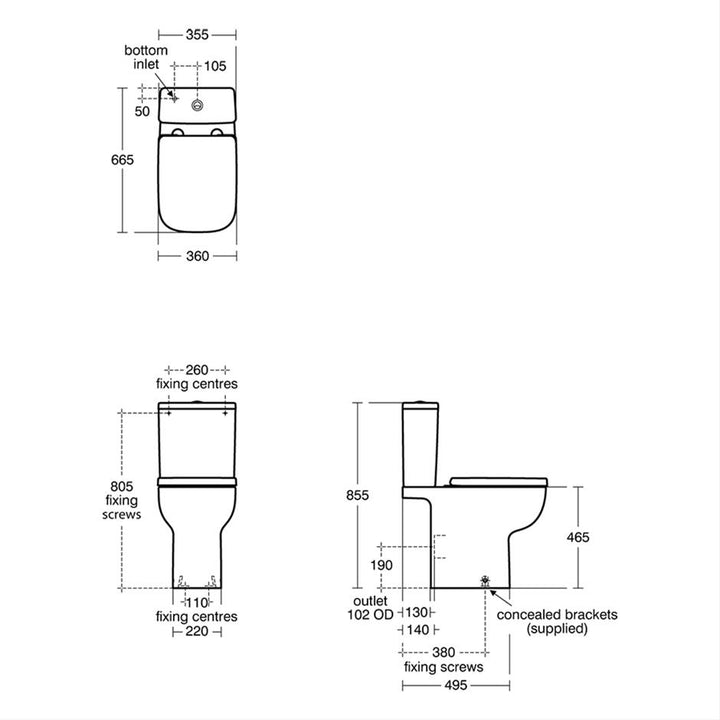 Ideal Standard - I.Life Comfort Height Toilet