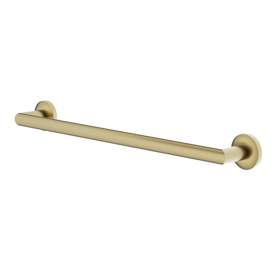 Aqualla - Kyloe Single Towel Rail (Brushed Brass)