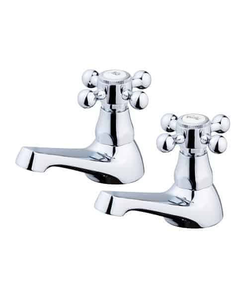 Adare Bath Taps Pair (Chrome)