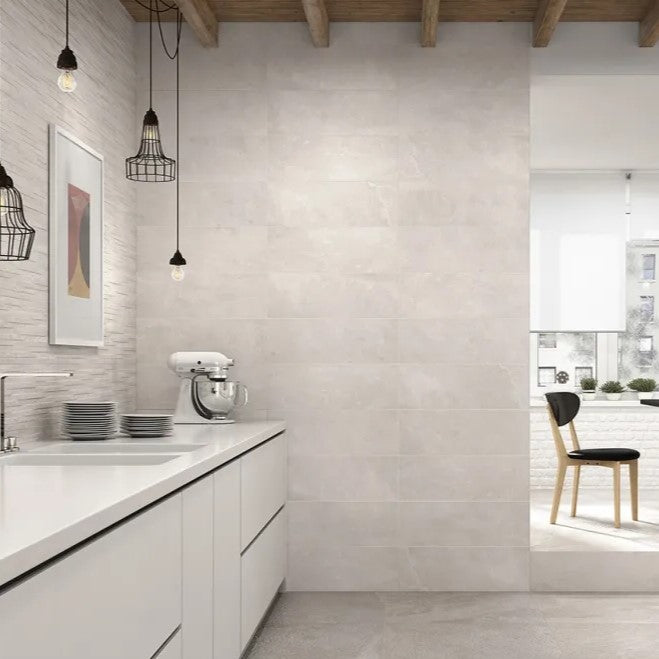 Terranova Blanco Ceramic Wall Tile 30*90 (m²)
