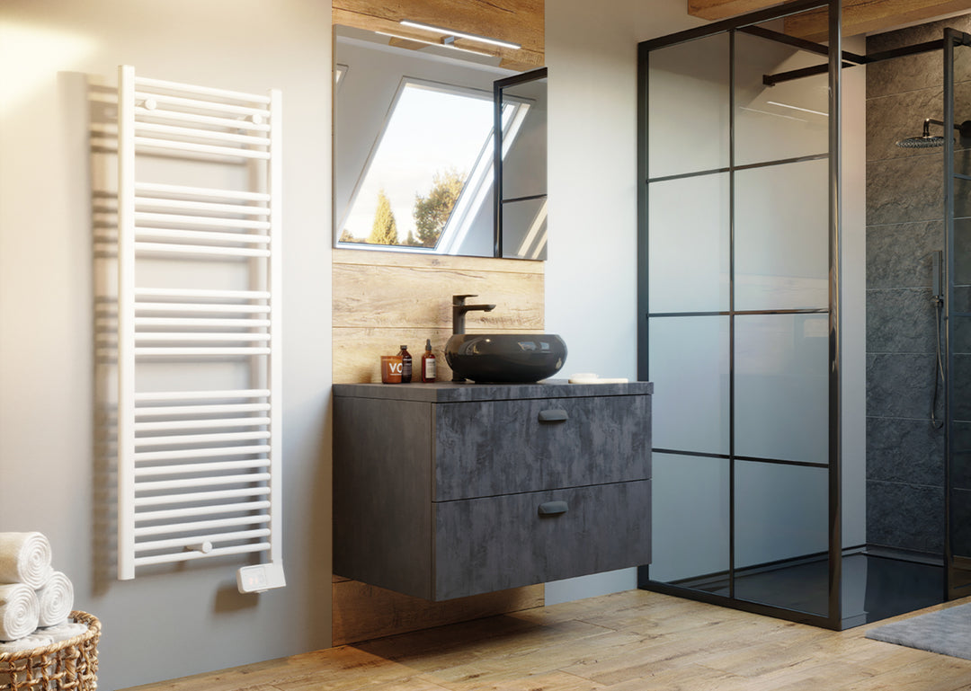 Theola Electric Heated Towel Rail White