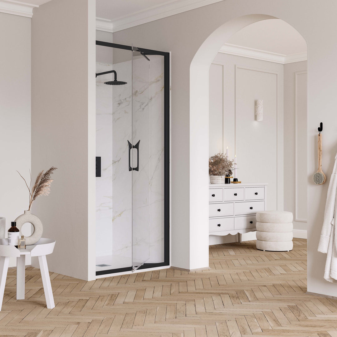 ETO Infold Shower Door (Black)