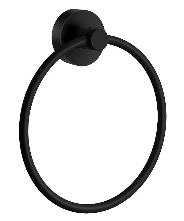 Smedbo Home Towel Ring – Matt Black