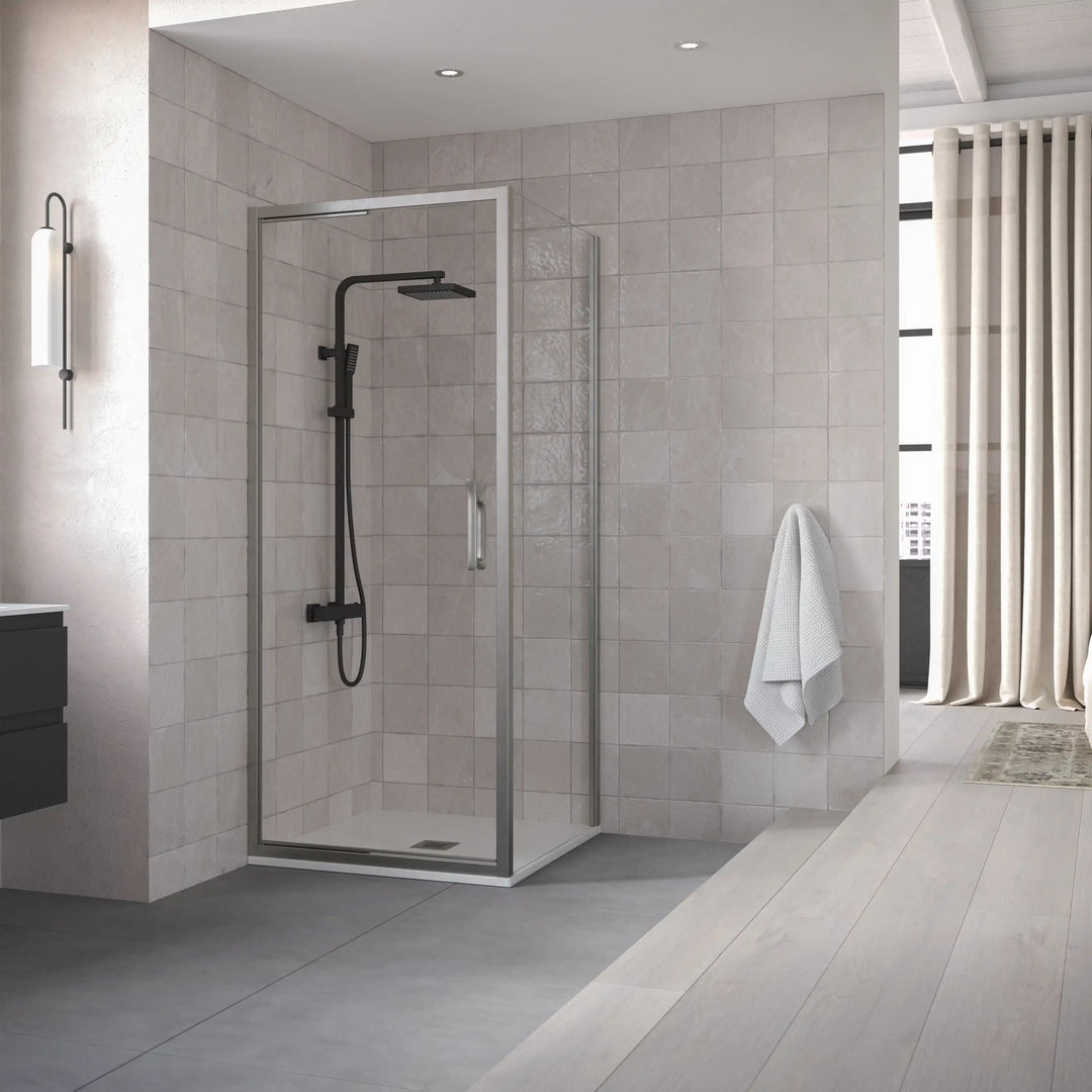 ETO Infold Shower Door (Brushed Nickel)