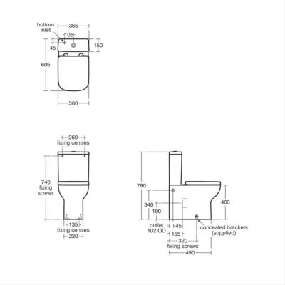 Ideal Standard I.Life Fully Shrouded Toilet